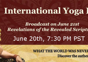 International Yoga Day – June 20th @7:30 PM Webinar by Swamiji